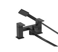 Bristan Cobalt Bathroom Taps, Square Black Bath Shower Mixer tap | COB BSM BLK, Modern design, Matching bathroom sink taps available, Lifetime Cover