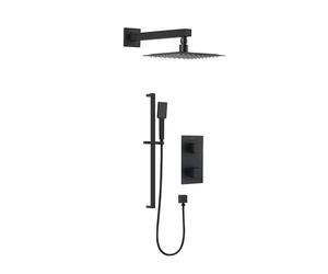 Bristan Cobalt BLK SHWR PK Cobalt Recessed Concealed Dual Control Shower Pack Black