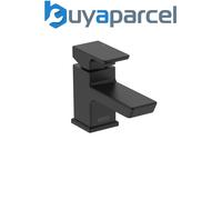 Bristan Cobalt Mono Basin Mixer Tap with Clicker Waste Black Monobloc Tap
