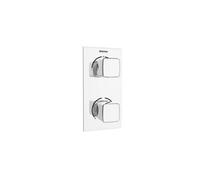 Bristan Cobalt Recessed Thermostatic Dual Control Shower Valve With Integral Diverter Chrome