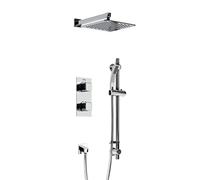 Bristan COBALT SHWR PK Complete Recessed Dual Control Shower Pack, Chrome