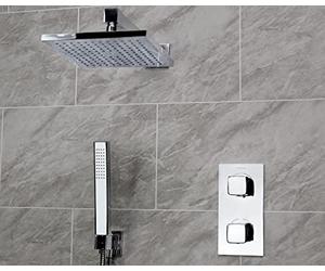 Bristan Cobalt SHWR PK2 Cobalt Shower Pack with Fixed Head and Wall Outlet Handset