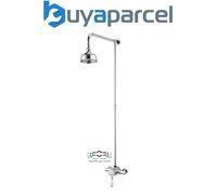 Bristan Colonial 2 Exposed Traditional Shower Mixer + Rose + Rigid Riser 110-155