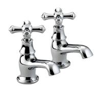 Bristan Colonial Chrome Effect Traditional Double Basin Pillar Tap