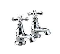 Bristan Colonial Traditional Bathroom Taps, Chrome Pillar Bath taps | K 3/4 C, Traditional design, Bathroom sink taps, Matching shower available, Lifetime Cover