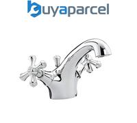 Bristan Colonial Traditional Chrome Basin Monobloc Tap Chrome + Waste K BAS C