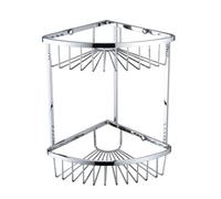 Bristan COMP BASK06 C Two Tier Corner Fixed Wire Basket, Chrome