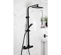 Bristan Craze Bar Mixer Shower With Dual Shower Heads - Black