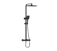 Bristan Craze Bar Mixer Shower with Shower Rigid Riser Kit & Fixed Head - Black
