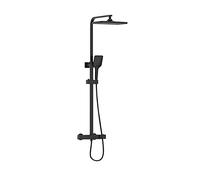 Bristan Craze Rigid Riser Bar Thermostatic Shower Mixer Black Shower