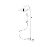 Bristan Craze2 Rigid Riser Bar Mixer Shower with Dual Heads - Chrome - CRZ2 SHXDIVCTFF C (CRZ2SHXDIVCTFFC)
