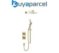 Bristan Cruzar Concealed Shower With Fixed Head And Flexible Riser Kit Brushed Brass