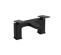 Bristan Delgado Bathroom Taps, Square Black Bath Filler tap | DEL BF BLK, Modern design, Matching bathroom sink taps available, Lifetime Cover