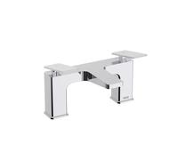 Bristan Delgado Bathroom Taps, Square Chrome Bath Filler tap | DEL BF C, Modern design, Matching bathroom sink taps available, Lifetime Cover