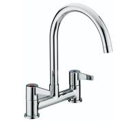 Bristan Design Utility Lever Deck Kitchen Sink Mixer Tap Chrome - DUL DSM C