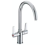 Bristan Du Lever Sink Mixer with Easyfit Installation, Deck Mounted Kitchen Taps Mixers, Chrome Finish