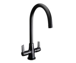 Bristan EC SNK EF BLK Echo Easyfit Mono Sink Mixer Black Twin Lever