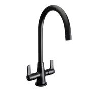 Bristan EC SNK EF BLK Echo Easyfit Mono Sink Mixer Black Twin Lever