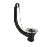 Bristan Economy Sink Waste and Plastic Plug Brass Ball Chain | Chrome | 85mm x 250mm x 85mm