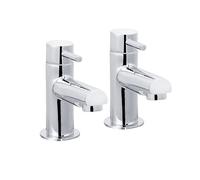 Bristan Essentials Mios Bathroom Taps, 3/4 Inch Basin Taps, Chrome Plated