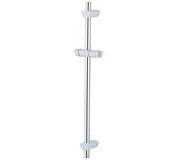 Bristan EVC ADR01 WC EVO Riser Rail with Adjustable Fixing Brackets - White/Chrome Plated