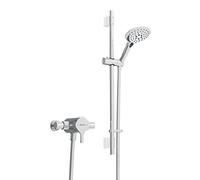 Bristan FLT SQSHXAR C Flute Exposed Sequential Shower Valve with Adjustable Riser Kit, Chrome