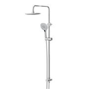 Bristan Flute Chrome Rigid Riser Kit With Diverter To Shower Handset - Flt Kit C