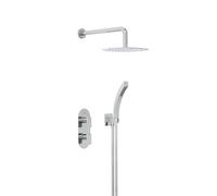Bristan SHWR PK2 Frammento Concealed Dual Control Shower Pack 2, Chrome Plated