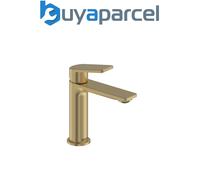 Bristan FRM ES BAS BB Frammento Eco Start Basin Mixer with Clicker Waste, Brushed Brass