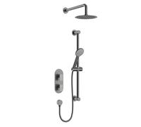Bristan Frammento Gun Metal Grey Concealed Dual Control Shower Pack