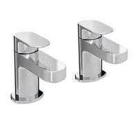 Bristan Frenzy Bath Taps Chrome Pair Deck Mount Bathroom Tap