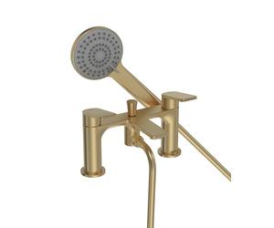 Bristan FRM BSM BB Frammento Bath Shower Mixer 2 Hole, Brushed Brass