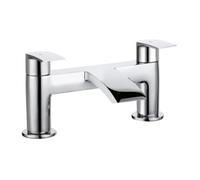 Bristan Gild Bath Filler Chrome Taps Deck Mount Bathroom Tap