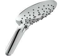 Bristan HAND22 C Large Round 3 Function Push Button Handset, Chrome