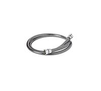 Bristan 1.5m Large Bore Cone to Nut Shower Hose | Chrome | Metal | 16mm x 16mm