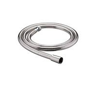 Bristan Chrome 1.5m Large Bore Easy Clean Cone to Nut Easy Clean Shower Hose | Silver | Metal | 17mm x 17mm
