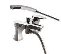 Bristan Hou Bsm C Hourglass Bath Shower Mixer Tap Chrome + Hose + Shower Head