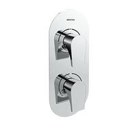 Bristan HOU SHCDIV C Hourglass Recessed Dual Control Shower Valve with Two Outlet Diverter, Chrome