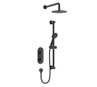 Bristan BLK SHWR PK Hourglass Concealed Dual Control Shower Pack, Black
