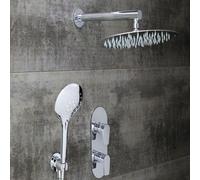 Bristan Hourglass Complete Shower Pack 3 | Chrome | Brass/ABS | 100mm x 240mm x 430mm