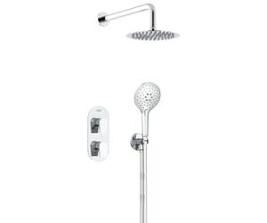 Bristan Hourglass Concealed Dual Outlet Round Mixer Shower Pack - Chrome