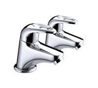 Bristan J 3/4 C Java Bath Taps Chrome Bath Pillar Taps Pair 3/4" Tap