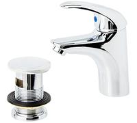 Bristan J Bas C Java Basin Mixer with Clicker Waste, Chrome