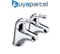 Bristan Java 1/2 Chrome Basin Pillar Taps Pair 1/2" Tap