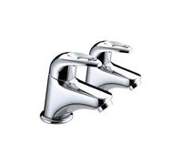Bristan Java Bath Pillar Taps - Chrome J 3/4 C