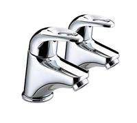Bristan Java Designer Basin Pillar Taps - Chrome J 1/2 C - NEW RRP £149