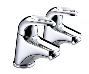 Bristan Java Designer Basin Pillar Taps - Chrome J 1/2 C - NEW RRP £149