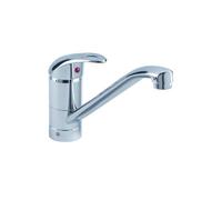 Bristan Java Single Flow Easyfit Mono Kitchen Sink Mixer Tap including Base | Chrome | Brass | 50mm x 205mm