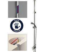 Bristan Jute Thermostatic Twinline Ceiling Fed Mini Mixer Shower - Cool Touch
