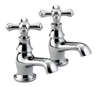 Bristan K 1/2 C Colonial Basin Taps - Chrome